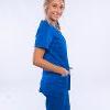 Side view of Cherokee Revolution scrubs in royal blue with sizes XXS-5XL available.